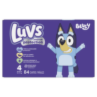 Luvs Platinum Protection Baby Diapers, Size 4 22-37 Lbs - 84 Count