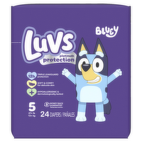 Luvs Platinum Protection Baby Diapers, Size 5 27+ Lbs - 24 Count