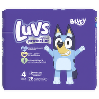 Luvs Platinum Protection Baby Diapers, Size 4 22-37 Lbs - 28 Count