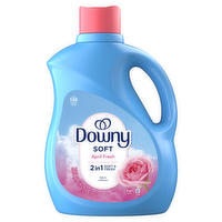 Downy Soft, 1 And Fresh Liquid Fabric Softener, April 136 Loads, Conditioner Provides Softness Freshness For Fabrics - 100 Ounce