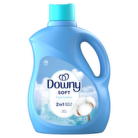 Downy Soft, 1 And Fresh Liquid Fabric Softener, Cool Cotton, 136 Loads, Conditioner Provides Softness Freshness For Fabrics - 100 Ounce