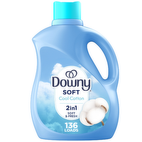Downy Soft Cool Cotton 2 In 1 Soft And Fresh Liquid Fabric Softener - 100 Ounce