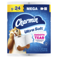 Charmin Mega Ultra Soft Toilet Paper - 6 Count
