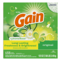 Gain Powder Laundry Detergent, Original Scent, 133 Loads - 123 Ounce