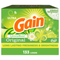 Gain Powder Laundry Detergent, Original Scent, 133 Loads - 123 Ounce