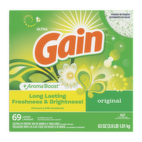 Gain Powder Laundry Detergent, Original Scent, 69 Loads - 63 Ounce