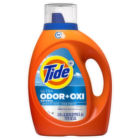 Tide Ultra Odor Defense Plus Oxi Liquid Laundry Detergent, 52 Loads, Advanced And Stain Fighting - 73 Ounce