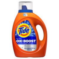 Tide Ultra Oxi Boost Liquid Laundry Detergent, 52 Loads, Advanced Stain Remover, With Extra Power - 73 Ounce