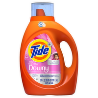 Tide Plus Boost Of Ultra Downy Liquid Laundry Detergent, April Fresh Scent, 52 Loads, With Long-Lasting Freshness - 73 Ounce