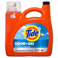 Tide Ultra Odor Defense Plus Oxi Liquid Laundry Detergent, 83 Loads, Advanced And Stain Fighting - 117 Ounce