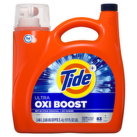 Tide Ultra Oxi Boost Liquid Laundry Detergent, 83 Loads, Advanced Stain Remover, With Extra Power - 117 Ounce