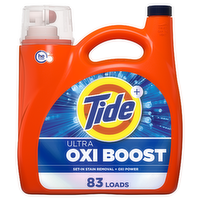 Tide Ultra Oxi Boost Liquid Laundry Detergent, , 83 Loads, Advanced Stain Remover, Detergent With Extra Power - 117 Ounce