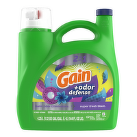 Gain Odor Defense Liquid Laundry Detergent, Super Fresh Blast Scent, 100 Loads, 1, Soap, He Compatible - 144 Fluid Ounce