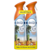 Febreze Air Mist Freshener Spray, Hawaiian Aloha Scent - 8.1 Ounce - 2 Count