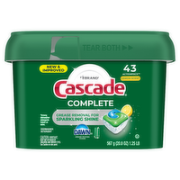 Cascade Complete Dishwasher Detergent Lemon - 78 Count