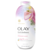 Olay Fresh Radiance Body Wash With Essence Of Strawberry And Mint - 22 Ounce