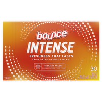 Bounce Intense, Vibrant Fresh - 30 Count