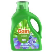 Gain Laundry Detergent, Relaxing Dewdrop Scent, , 61 Loads - 81 Ounce