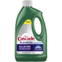 Cascade Platinum Dishwashing Liquid Gel Fresh - 75 Ounce