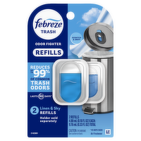 Febreze Linen & Sky Scent Trash Odor Fighter Refill - 2 Count