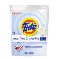 Tide Pods Free & Gentle Laundry Detergent - 14 Count