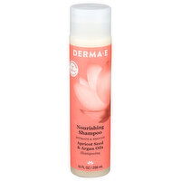 Derma-E Nourishing Shampoo Hydrate & Smooth Apricot Seed & Argan Oil - 10 Fluid Ounce - 1 Count