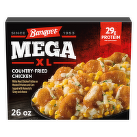 Banquet Mega Xl Country-Fried Chicken, Protein Per Container, Frozen Meal - 26 Ounce