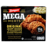 Banquet Original Crispy Chicken With Homestyle Mashed Potatoes Mega Meats - 14.25 Ounce
