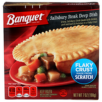 Banquet Salisbury Steak Deep Dish - 7 Ounce