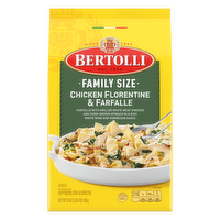 Bertolli Frozen Skillet Meals Family Size Chicken Florentine & Farfalle - 36 Ounce