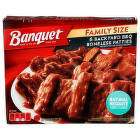 Banquet Natural Mesquite Smoke Flavor Backyard BBQ Boneless Patties - 4.333 Ounce - 6 Count