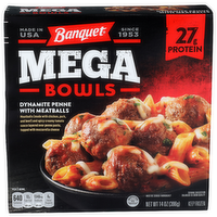 Banquet Dynamite Penne With Meatballs Mega Bowls - 14 Ounce