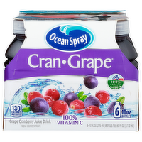 Ocean Spray Cran Grape Cranberry Juice Drink - 10 Fluid Ounce - 6 Count