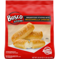 Boscos Pizza Bosco® Mozzarella Cheese Stuffed Breadsticks, Frozen - 20.04 Ounce