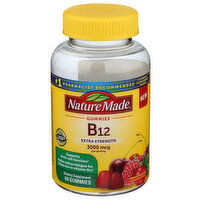 BROOKSHIRE'S Nature Made Vitamin B12, Cherry & Mixed Berry, Extra Strength, 3000 Mcg, Gummies - 60 Count