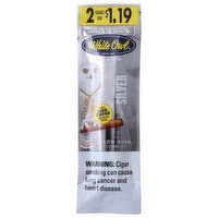 White Owl Cigarillos, Silver - 2 Count