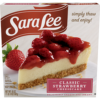 Sara Lee Original Cream Cheesecake Strawberry Style 7 - 19 Ounce