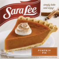 Sara Lee 9 Oven Fresh Pumpkin Pie, Open Face Pie Unbaked - 34 Ounce