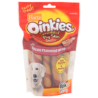Hartz Oinkies With Bacon Flavored Wrap Chews For Dogs - 1.088 Ounce - 8 Count