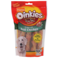 Hartz Oinkies Smoked Pig Skin Twists - 1.025 Ounce - 8 Count