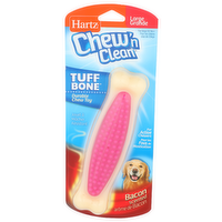 Hartz Chew'n Clean Bacon Scented Large Tuff Bone Durable Chew Toy - 1 Each