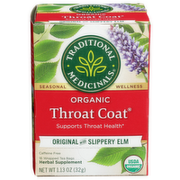 Traditional Medicinals Bagged Tea Throat Coat - 0.071 Ounce - 16 Count