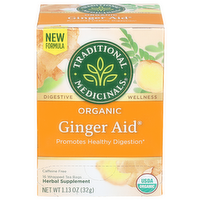 Traditional Medicinals Herbal Tea Ginger Aid - 0.071 Ounce - 16 Count