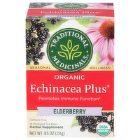 TRADITIONAL MEDICINALS Bagged Tea Echinacea Plus - 0.053 Ounce - 16 Count