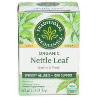 Traditional Medicinals Nettle Bagged Tea Leaf Caffeine Free - 0.071 Ounce - 16 Count