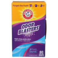 Arm & Hammer Fresh Burst Odor Blasters Dryer Sheets - 80 Count