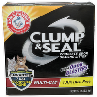 Arm & Hammer Clump & Seal Ultra Odor Blasters Complete Sealing Litter - 14 Pound