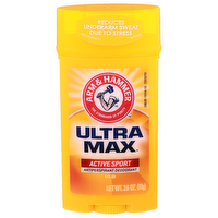 Arm & Hammer Ultra Max Active Sport Antiperspirant Deodorant - 2.6 Ounce