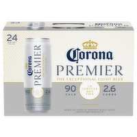 Corona Premier Mexican Lager Import Lower Calorie Light Beer - 0.667 Fluid Ounce - 18 Count