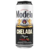 Modelo Chelada Negra Con Chile Mexican Import Flavored Beer, Single Beer Can, 3.5% Abv - 24 Fluid Ounce